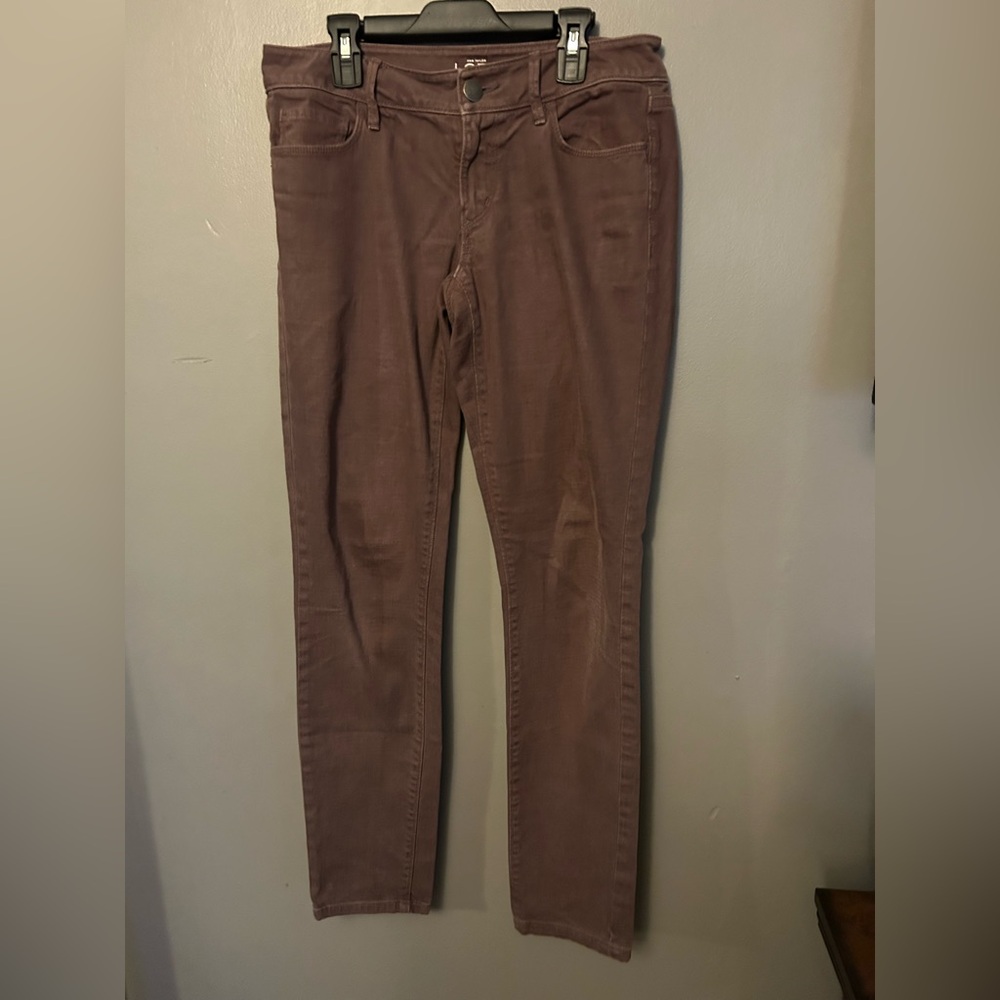 Loft Women's Curvy Skinny Jeans in Light Brown - Picture 2 of 10